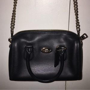 Black Coach mini crossbody like new